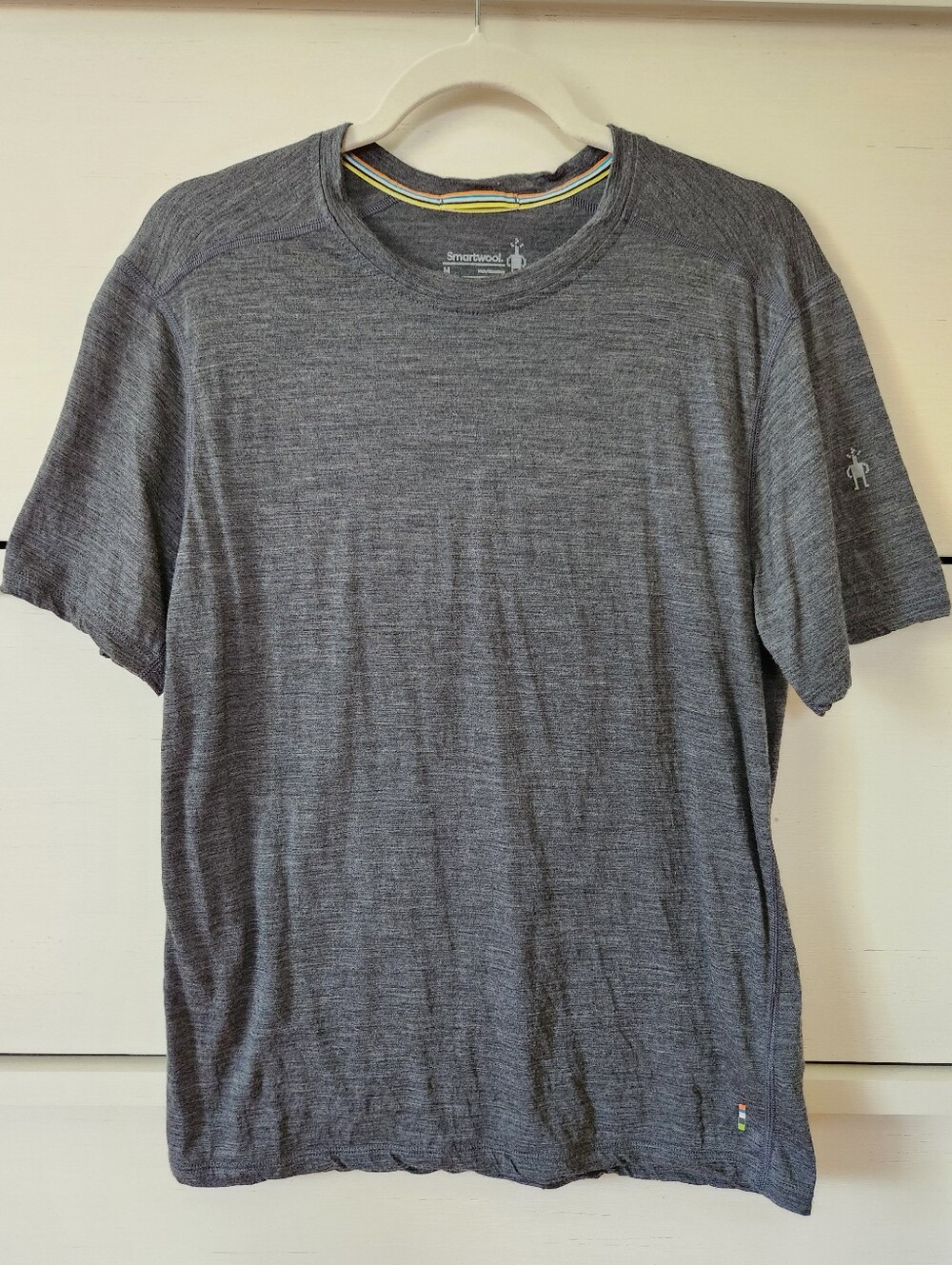 Smartwool Classic All-Season Merino Wool T-shirt Iron Heather Gray Mens Medium